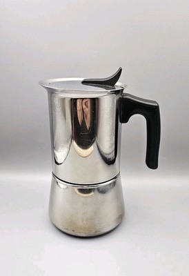 Ikea Espressomaschine aus Edelstahl mit Herdplatte - Made in Italy 