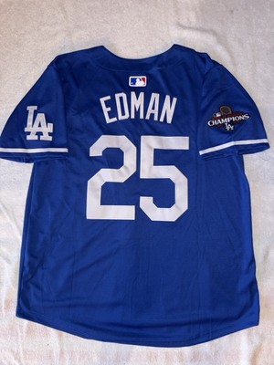 Tommy Edman #25 Dodgers BLUE 2024 World Series Champions Jersey