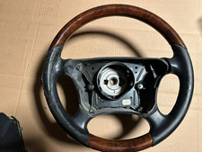 W210 W08 Holz Lenkrad Leder Beledertes Abdeckung
