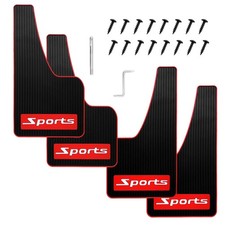 4PCS Universal Car Mud Flaps - Rubber Splash Guards for SUV  Cars