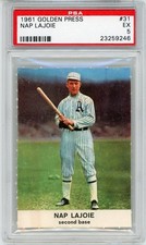 1961 Golden Press #31 Nap Lajoie PSA 5 Athletics HOF