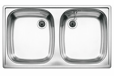 BLANCO TOP ED 8x4 Doppelbecken Spüle Einbauspüle Küchenspüle Edelstahl 78 x 43,5