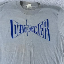 Vintage 80s Death of Summer Shirt Mens M/L Music Festival Rock Screen Stars 90s