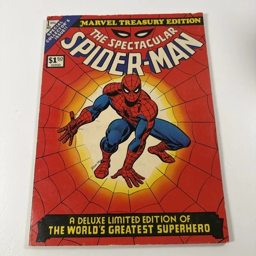 Vintage 1974 Marvel Treasury Edition The Spectacular Spider-Man Giant Comic#1