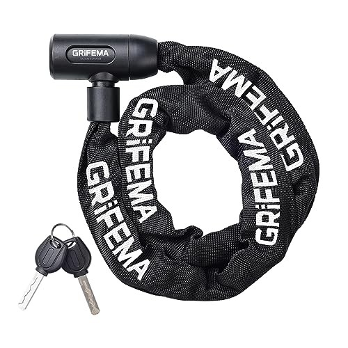 GA1201-12 Candado de Bicicleta Antirrobo con Llave, Candado de Cadena para