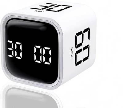 Digital Cube Pomodoro Timer Desk Rechargeable Productivity Timer 5/10/30/60mi...