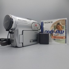 Hitachi DVDCAM DZ-HS300E Handheld Mini DVD Camcorder Silver Tested