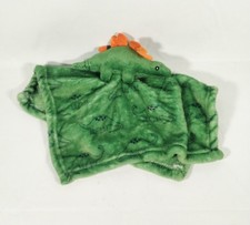HB Green Dinosaur Plush Lovey Security Baby Blanket 14x14