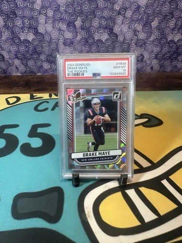 2024 Panini Donruss the Rookies Drake Maye #TR-39 (RC) Psa 10