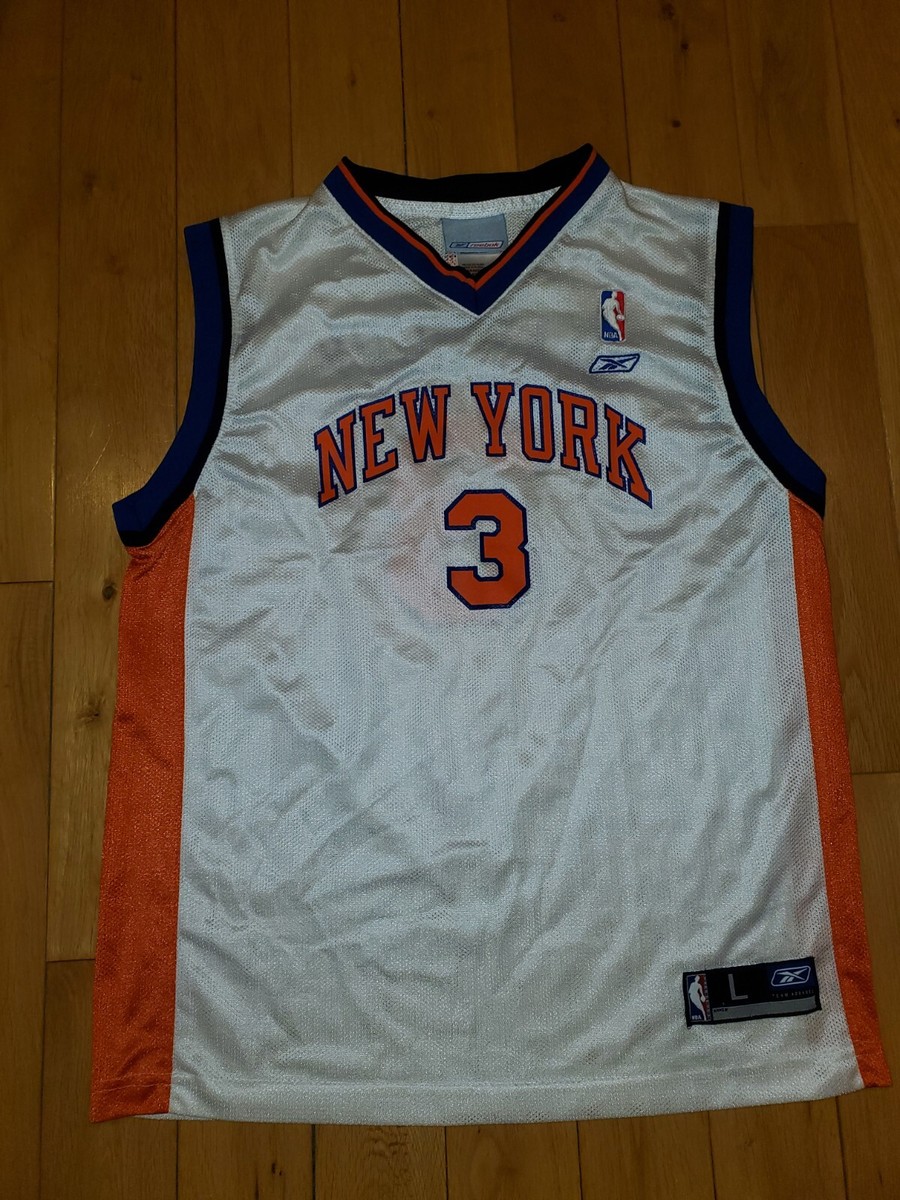 ウェア Reebok KNICKS 3 MARBURY NBA Basketball Vintage Reebok Stephon Marbury NEW YORK KNICKS 3 Youth NBA Team