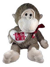Dan Dee Plush Valentines Gorilla Monkey Love Plush Stuffed Animal 18  