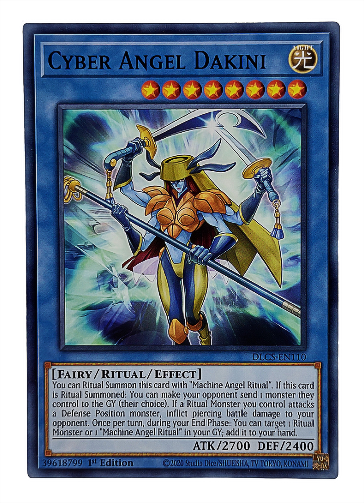 Yugioh 1st Edition Cyber Angel Dakini DLCS-EN110 Common Dragons Of Legend  Card | eBay