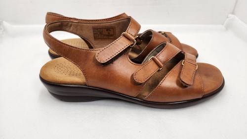 SAS Women’s Tabby Slingback Leather Sandals Shoes Caramel Brown Size 8.5 - Picture 13 of 23
