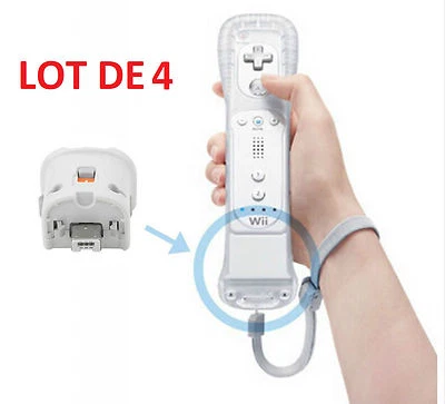 - SANS MARQUE//GÉNÉRIQUE - 4 X wii motion plus pour Nintendo Wii - motionplus pour manette wiimote - blanc