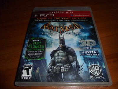 Jeu Batman Arkham Asylum Complet PS3 - Version FR, Très Bon état (TBE), Boîte Et Notice
