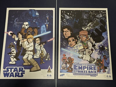 Star Wars Celebration IV, V Art Prints By Jake | eBay