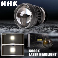 NHK Laser Headlight High Beam Projector Lens White Devil Eyes H4 H1 H7 9005 9006