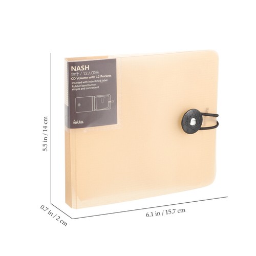 Pp CD Bag Travel Dvd Wallet 12 Capacity CDs Holder Small Case - Afbeelding 11 van 12