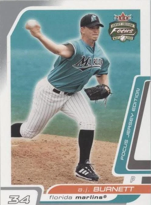 2003 Fleer Focus Jersey Edition - A. J. Burnett #44