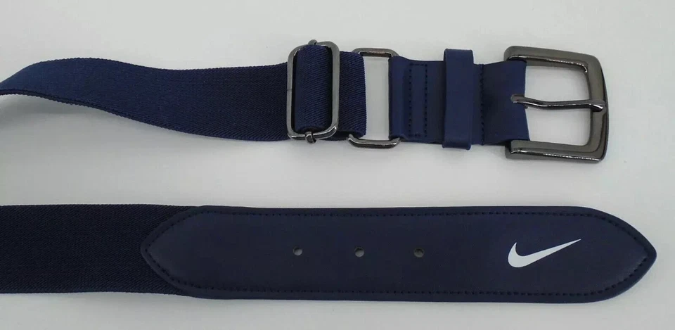 Cinturón de béisbol Nike 2.0 adulto 28"-43" azul marino medianoche/blanco Foto 3 de 3