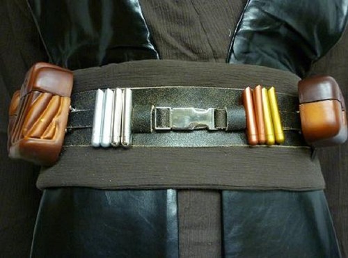 ANAKIN Deluxe Full LEATHER Belt Pouches 