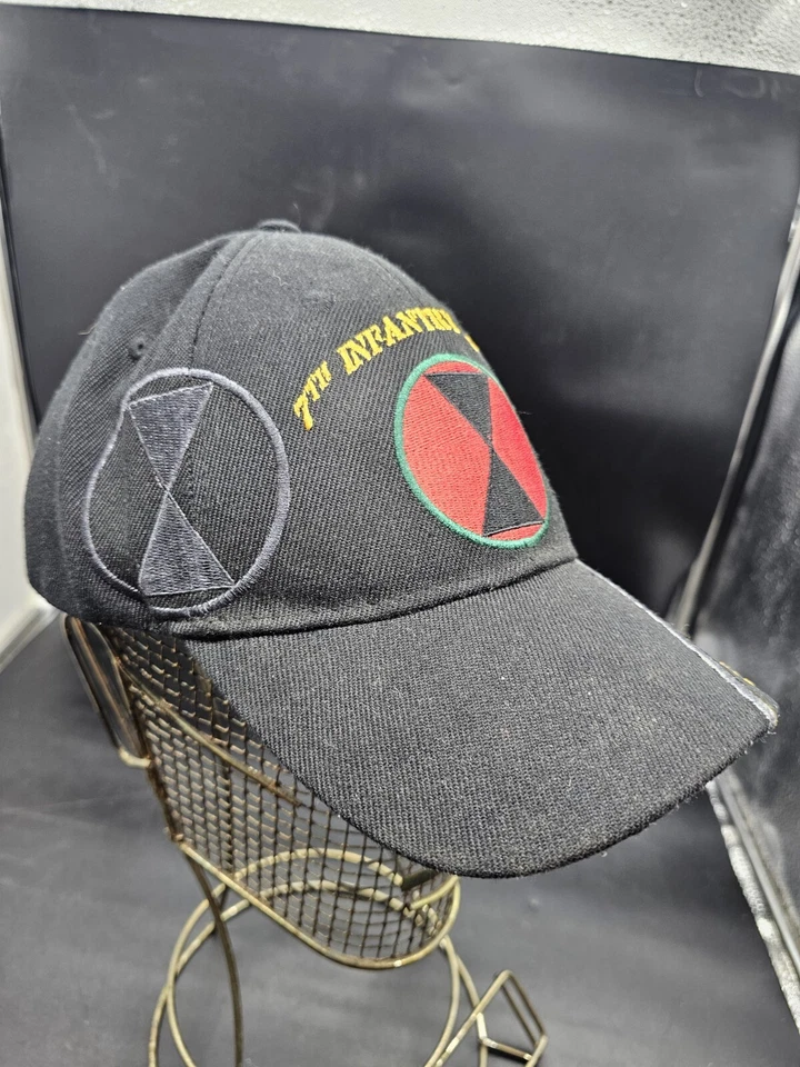 Gorra de béisbol 7ª División de Infantería Sombrero del Ejército Emblema mortal ligero silencioso Foto 3 de 4