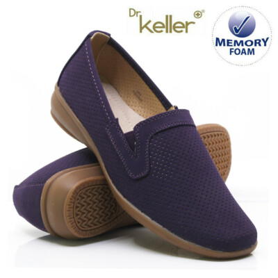 DAMEN MEMORY FOAM KOMFORT FLACH FREIZEIT BÜRO ARBEIT BALLERINAS HALBSCHUHE SCHUHE 