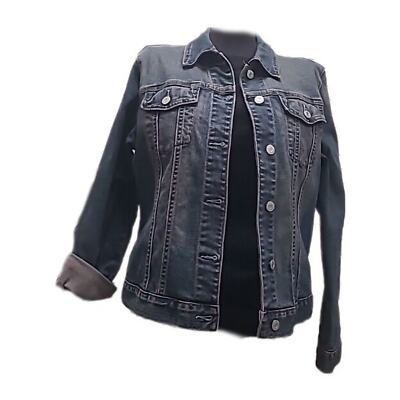 GAP Vintage Womens Jean Jacket Stretch Y2K Button Down Classic Lg