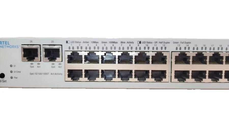 Nortel Networks 325-24T Switch Console 24 Port Ethernet Network Switch - Image 4 of 4