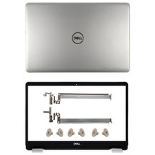 New For Dell Inspiron 15 5584 LCD Back Cover Front Bezel Hinges Silver 0GYCJR