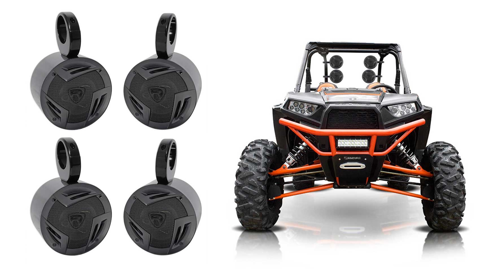 4 Колонки Rockville 525 Rollbar Tower для PolarisJEEPATVUTVRZRТЕЛЕЖКИ 33890₽