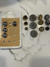 15 Vintage Metal Buttons  Austrian Military  Lot
