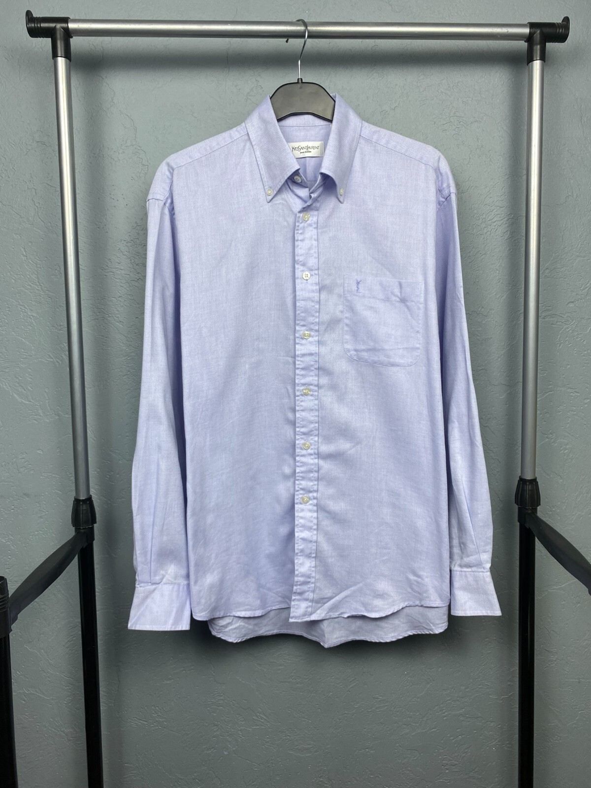 SAINT LAURENT Camicia uomo manica lunga Ysl Pour Homme YSL taglia XL