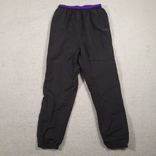Vtg LL BEAN Kids Black Windbreaker Pants Large Sports Activewear Outdoor
