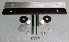 Diving board mounting kit: alum. strap, 5" s/s bolts, and 2" f/w- Flyte Deck I