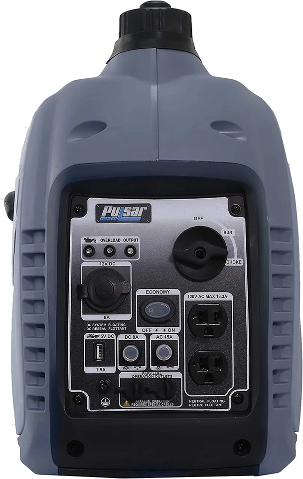 Pulsar 2,300-Watt Super Quiet Portable Gas Powered Inverter Generator Home RV - Image 3 of 4