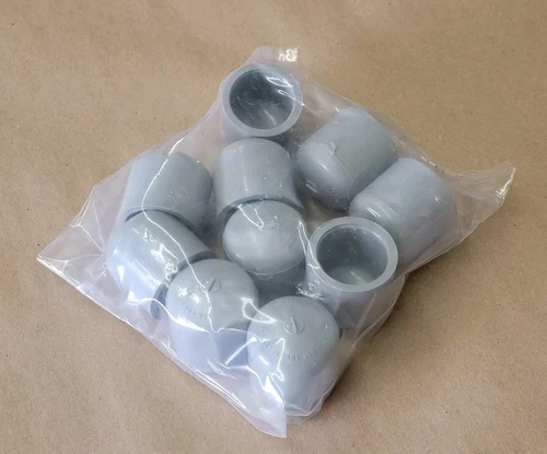 Canlet Condux 3/4" Conduit End Cap, PVC, Schedule 40/80 Conduit, Pack Of 10