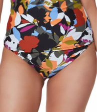 Bar Iii Floral Flirt Printed Hipster Bikini Bottoms Swimsuit Size L 4031