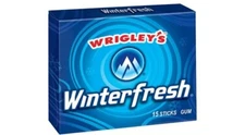 Wrigley's Winterfresh Chewing Gum 15 Sticks 5 Packs Free Shipping