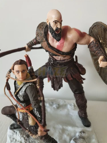 Anime Spiel God Of War Ragnarok Kratos & Atreus Vater und Sohn Figur Spielzeug Geschenk - Bild 3 von 6