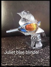 NEW CUSTOM BLUE SIDE SHIELD BLINDERS FOR OAKLEY JULIET SUNGLASSES X-METAL RARE