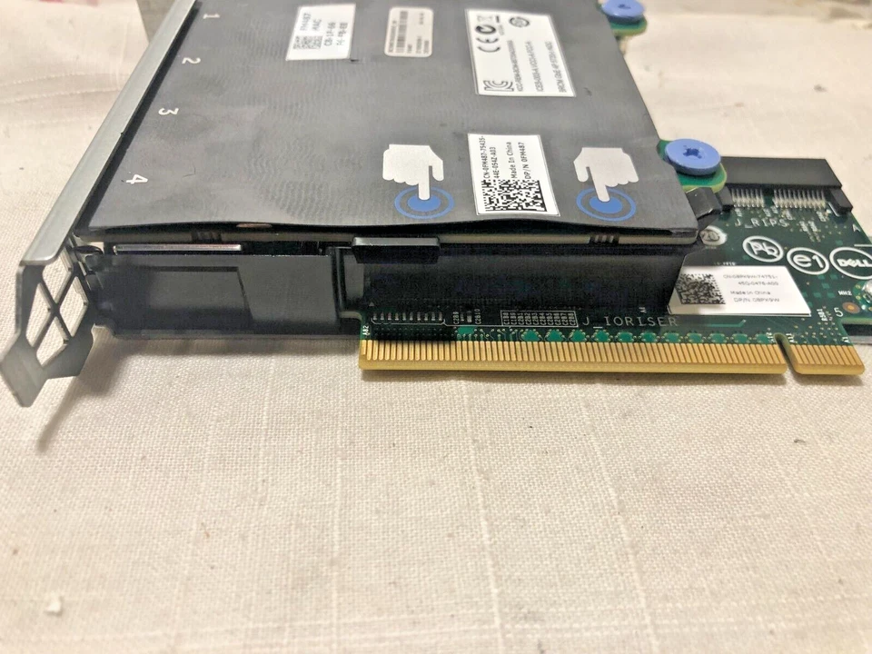 DELL Daughter Card 0R1XFC / I350 + Riser Card 08PX9W + SD 06YFN5 - 4-Port GbE - Image 2 of 4
