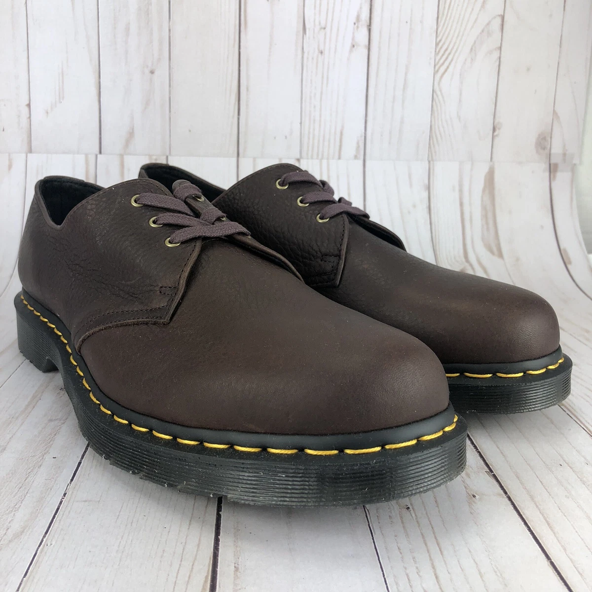 Dr Martens 1461 Cask Ambassador Oxford Shoes 3 Eye Brown Leather Mens Size 13