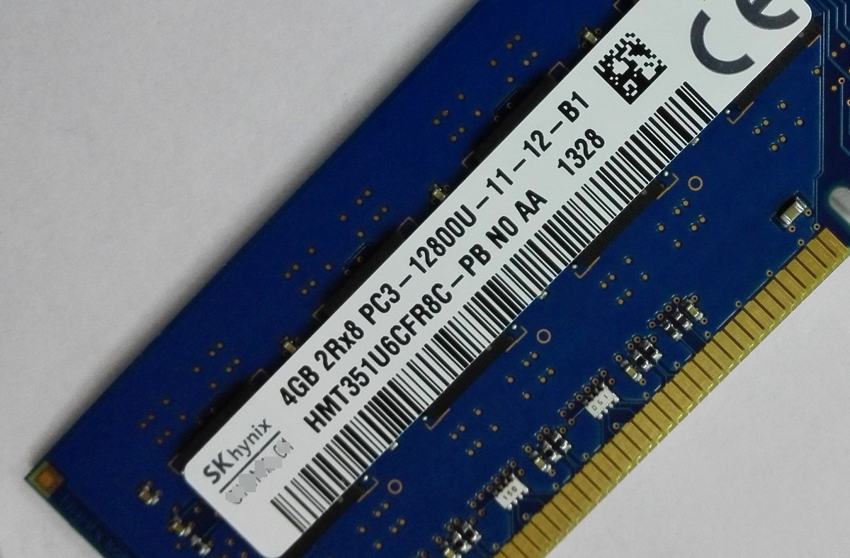 SK hynix 4GB DDR3 1600 Desktop DIMM RAM 2Rx8 PC3-12800U for DELL