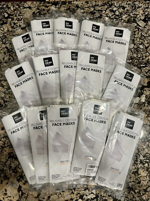 My Drop Reusable Cotton Face Masks Pack Of 60 (15 Sets Of 4)