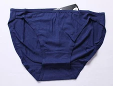 Felina Women's So Smooth Low Rise Modal Bikini Panty ZG3 Navy Blue Small NWT