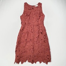 ASTR The Label Floral Lace Overlay Dress Womens Small