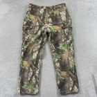 Vintage Ranger Pants Mens 36x32 Cargo Camo RealTree Hardwoods Adjustable Hunting