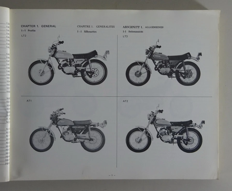 Manual De Taller Yamaha LT2/LT3 / CT1C / AT2/AT3 / AT1C / CT2 CT3 Fecha 12/1972 - Imagen 3 de 4