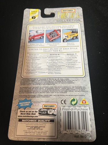 1996 Matchbox Premiere Collection Series 7 - Bay District Fire Department - Picture 5 of 6